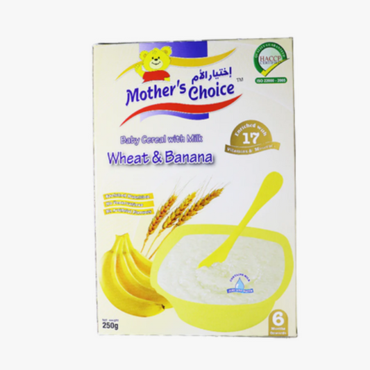 Mother's Choice Baby Cereal With Milk, Wheat And Fruits, 250 Gm