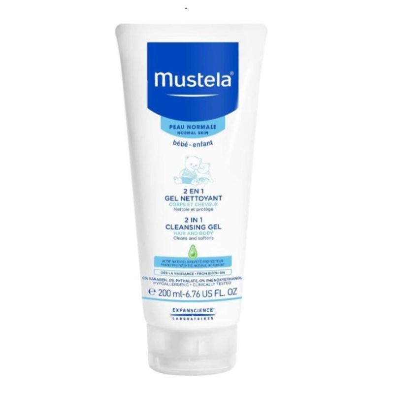 Mustela Baby 2 In 1 Cleansing Gel For Normal Skin 200 Ml