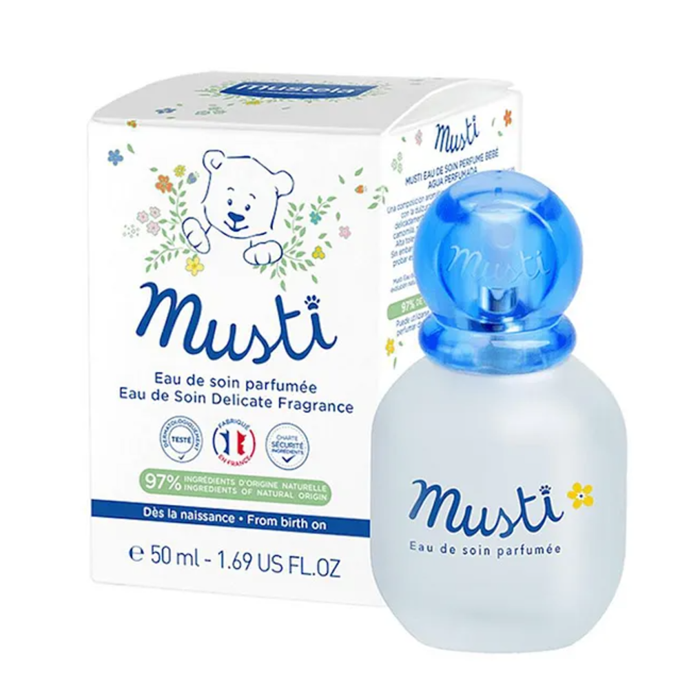 Mustela Musti Eau De Soin Parfumee Baby Perfume, 50Ml