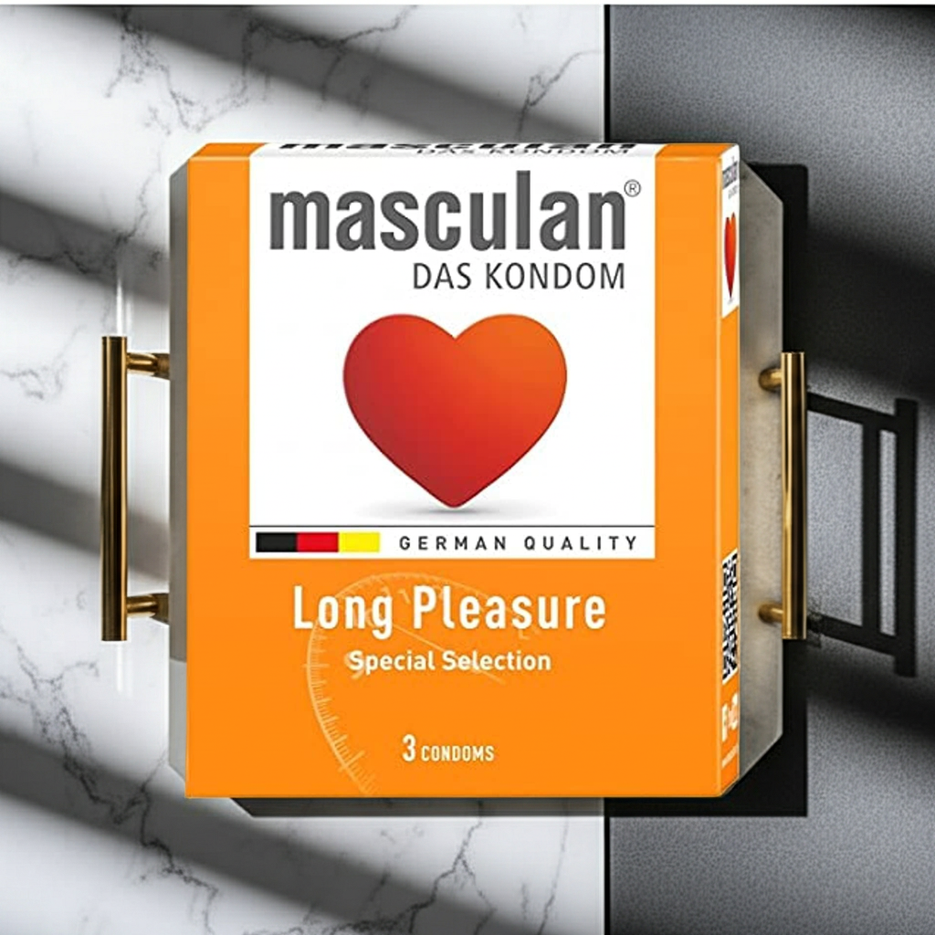 Masculan Long Pleasure Delay Condoms – 3 Pack