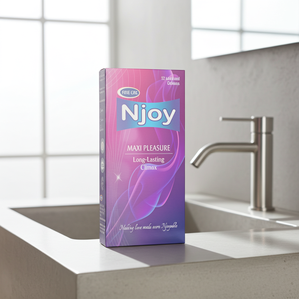 Njoy Condoms Maxi Pleasure 12 Count