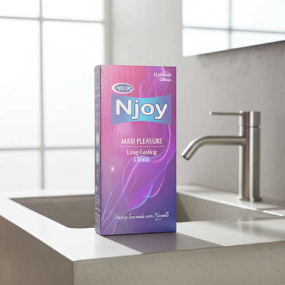 Njoy Condoms Maxi Pleasure 12 Count