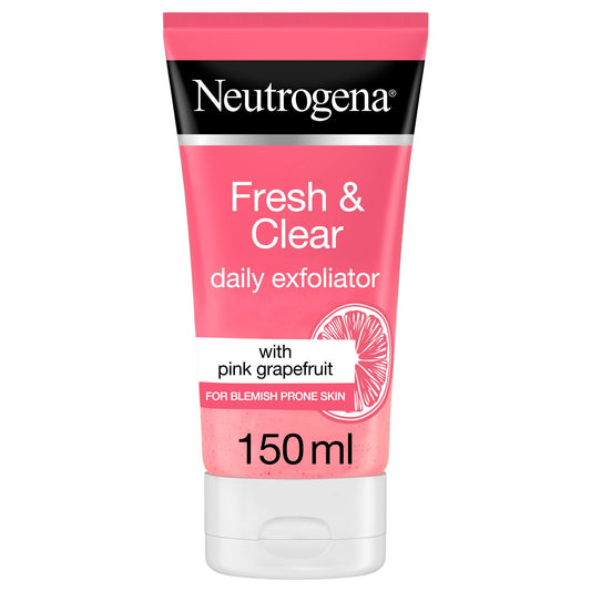 Neutrogena Fresh & Clear Daily Exfoliator With Pink Grapefruit, 150Ml