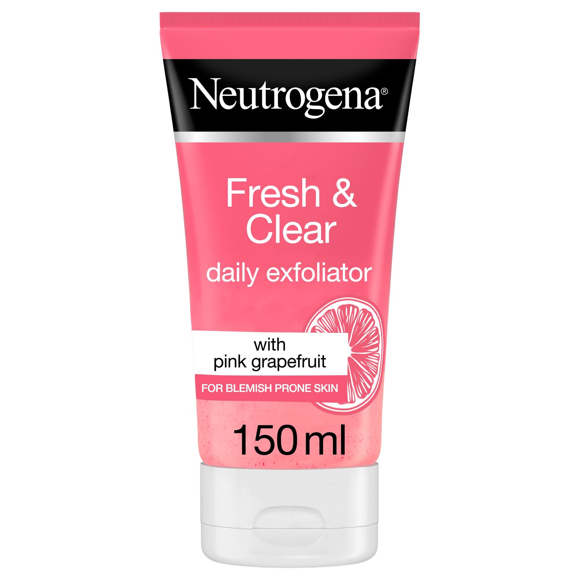 Neutrogena Fresh & Clear Daily Exfoliator With Pink Grapefruit, 150Ml