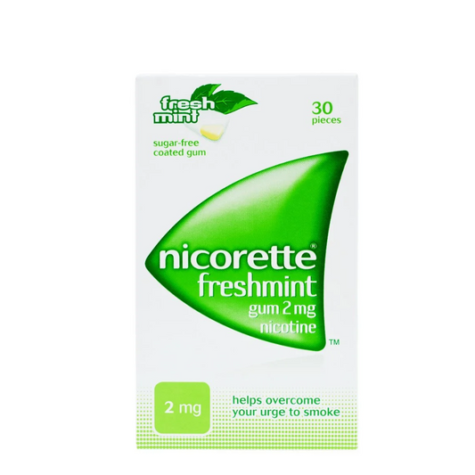 Nicorette Freshmint Gum 2Mg, 30 Pieces