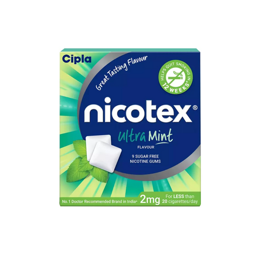 NICOTEX 2MG GUM 1X9"S