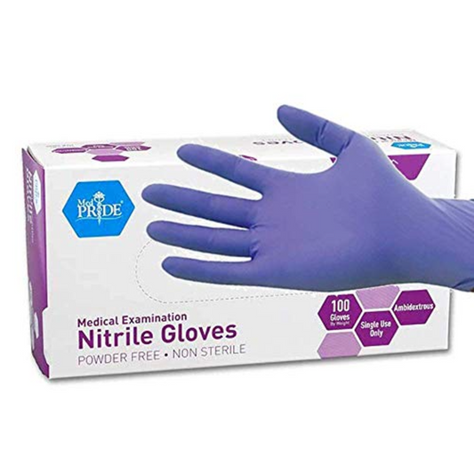 Nitrile Gloves Powder Free Large 1X100s