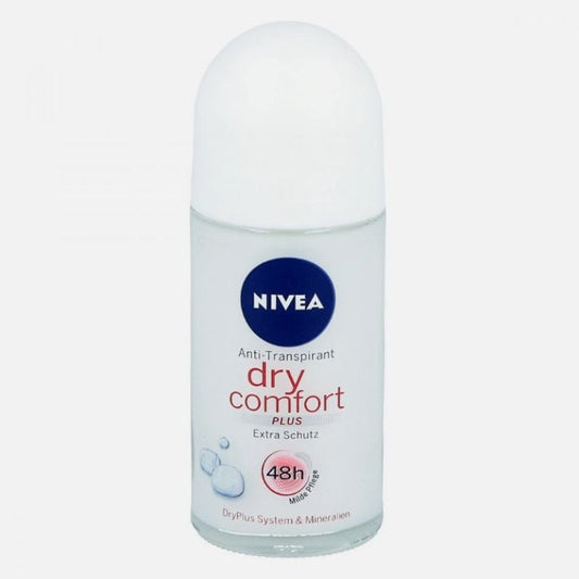 Nivea Dry Comfort Plus Antiperspirant Deodorant Roll-On, 50ml
