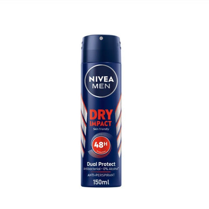 Nivea Men Dry Impact Antiperspirant Deodorant Spray 150ml