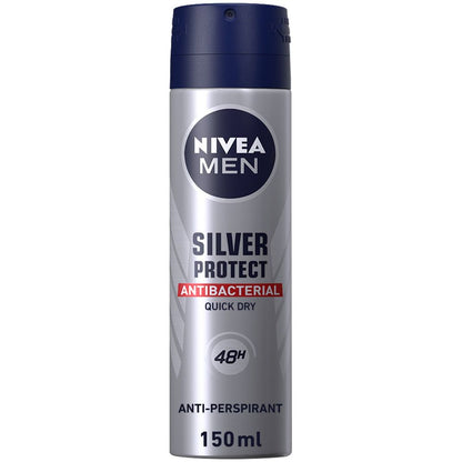 Nivea Men Silver Protect Antiperspirant Deodorant Spray 150ml