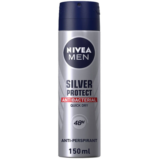 Nivea Silver Protect Men Deodorant Spray, 150ml
