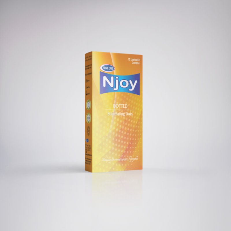 Njoy Condoms Dotted Stimulatin Dots, 12 Counts