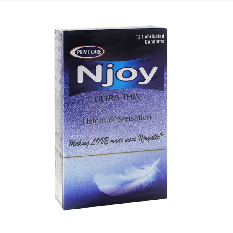 Njoy Condoms Ultra Thin, 12 Counts