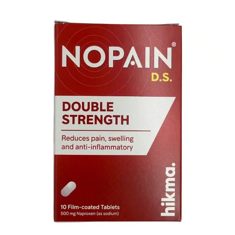 Nopain DS 500mg Naproxen, 10 Tablets