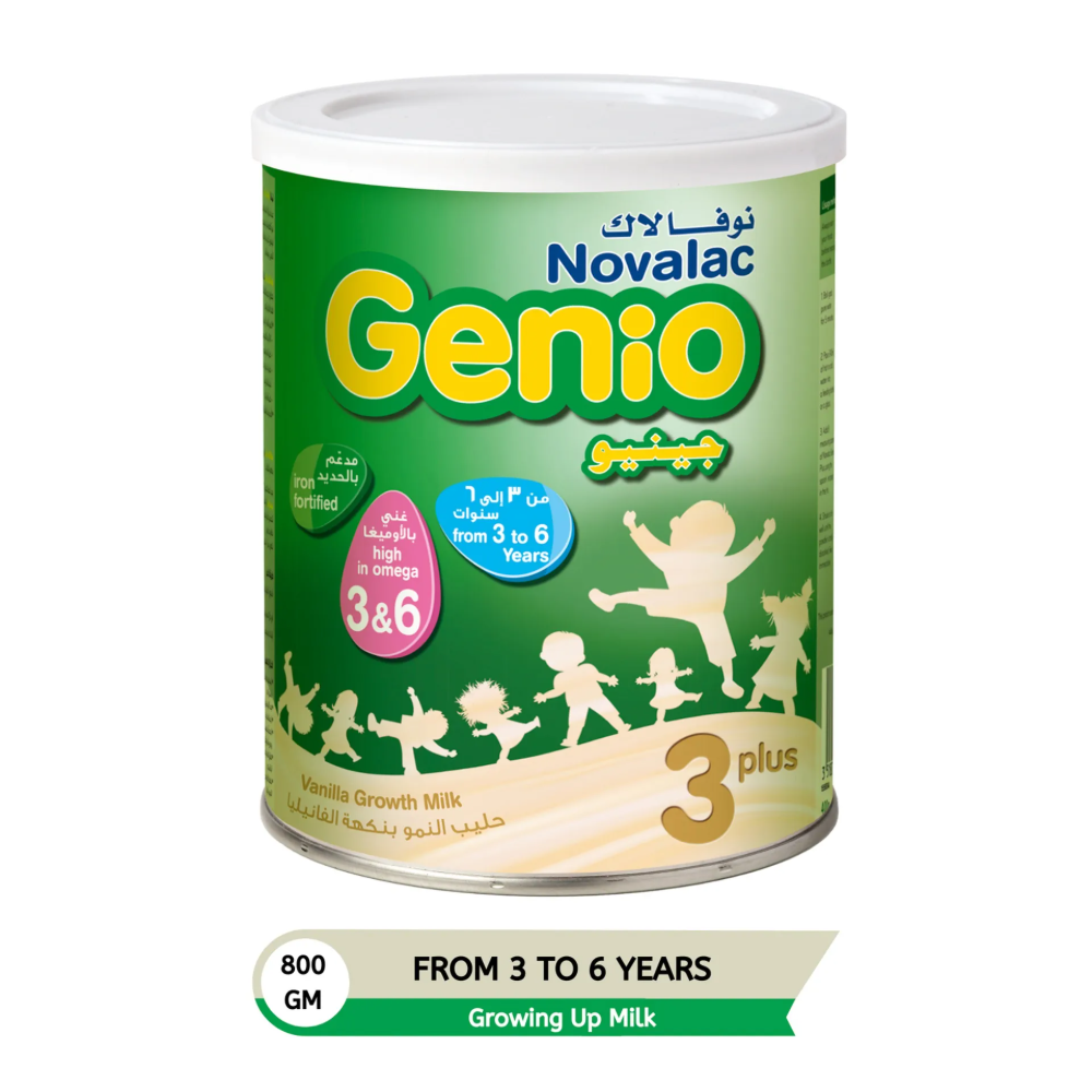 Novalac Genio 3 Plus Growing Up Formula 800g (3–6 Years)