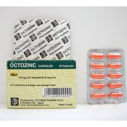 Octozinc 25Mg Zinc, 20 Capsules
