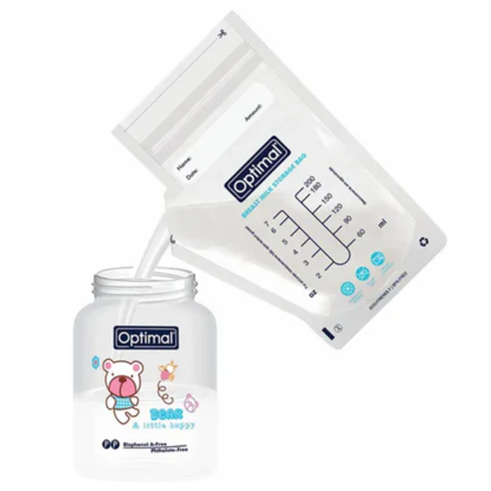 Optimal Breast Milk Storage Bags 30 Bags 200 Ml