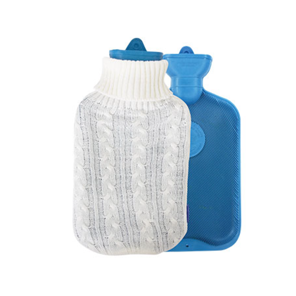 Optimal Rubber Hot Water Bag + Knitted Cover