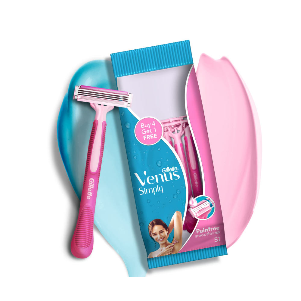 Or Bleu Pink Hair Razors, 3 Pieces