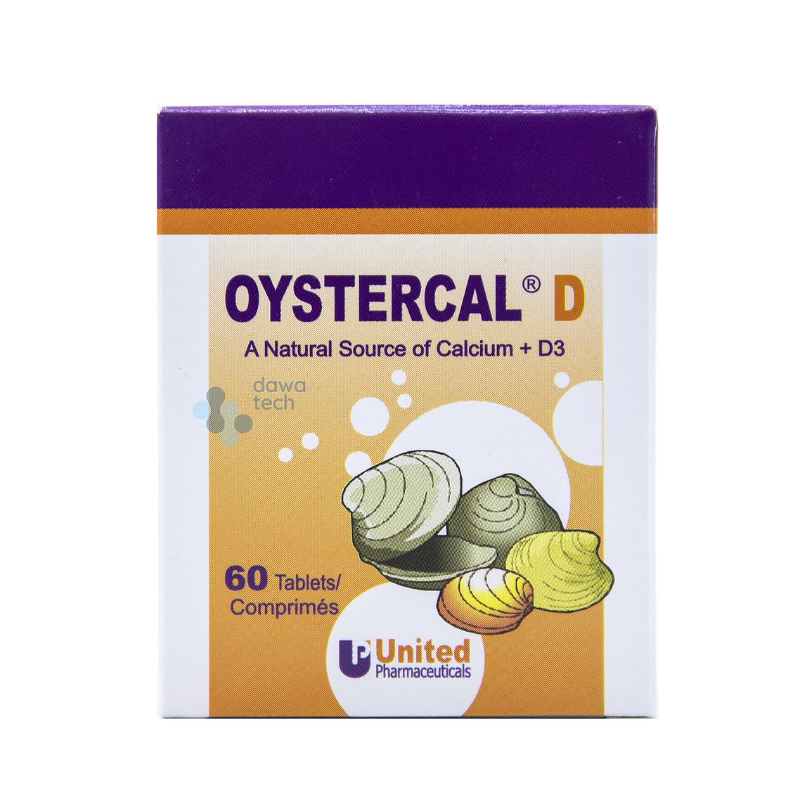Oystercal D Calcium & Vitamin D3 Supplement, 60 Tablets