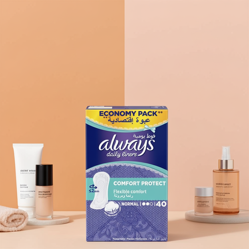 Always Comfort Protect Normal Sanitary Pads 40 Pads – All-Day Comfort & Protection with SoftDry Technology