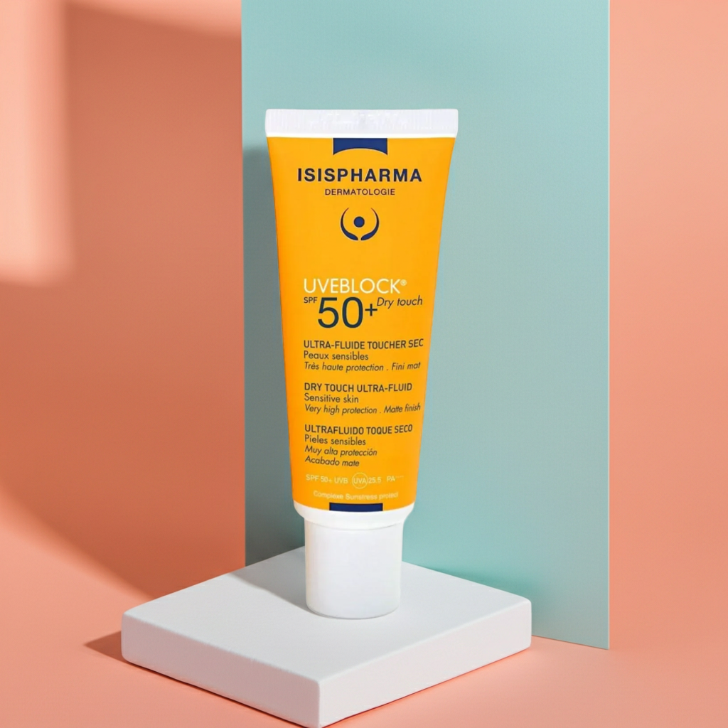 ISIS Pharma Uve Block SPF 50 Dry Touch Fluid Sunscreen for Oily & Combination Skin, 40ml