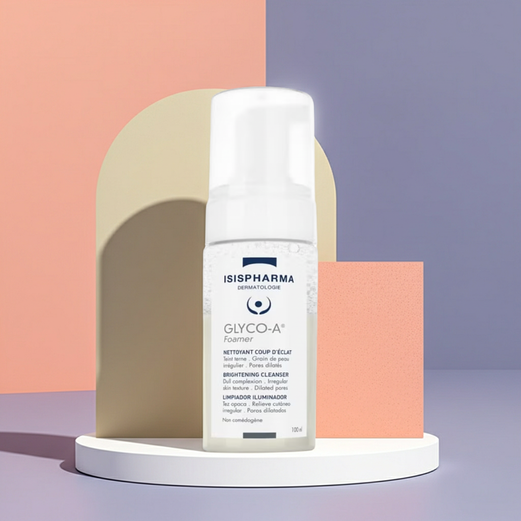 ISIS Pharma Glyco A Foaming Cleanser with Glycolic Acid for Skin Renewal & Radiance, 100ml