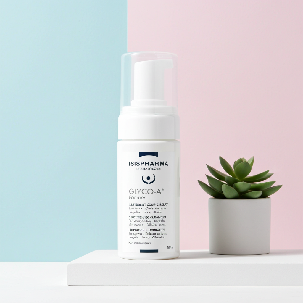 ISIS Pharma Glyco A Foaming Cleanser with Glycolic Acid for Skin Renewal & Radiance, 100ml