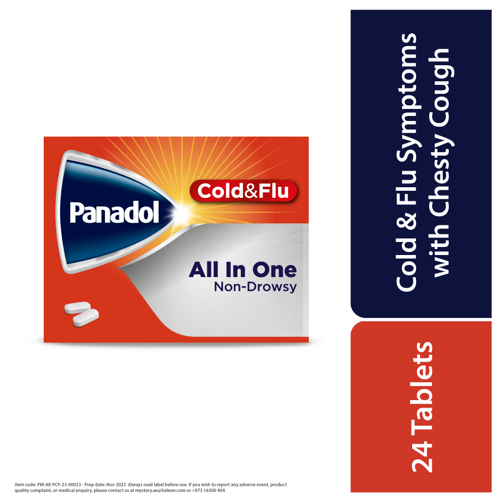 Panadol Cold + Flu All In One 24 Tablets