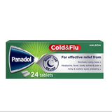 Panadol Cold + Flu Green Night Time Relief, 24 Caplets