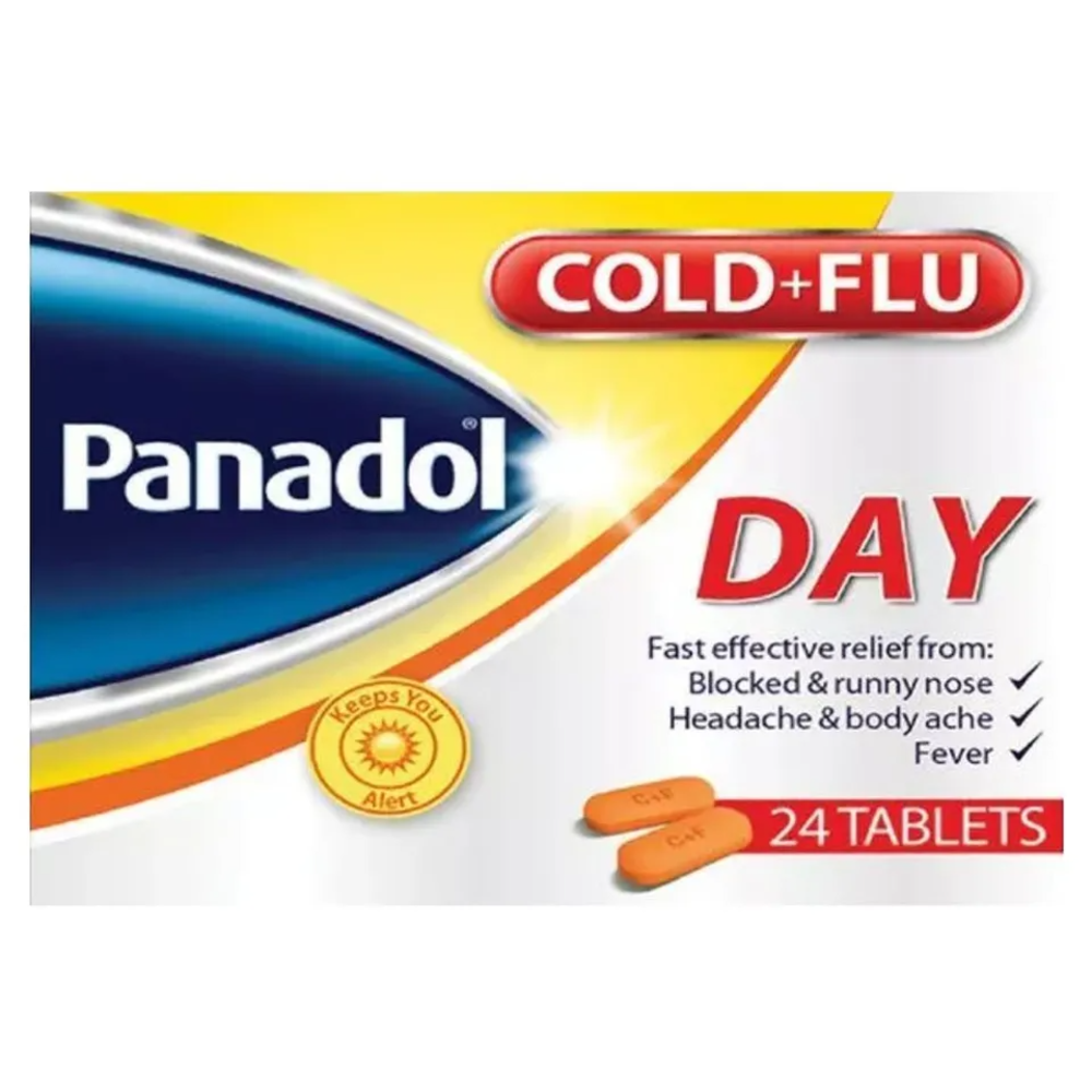 Panadol Day Tablets For Cold & Flu, 24 Count