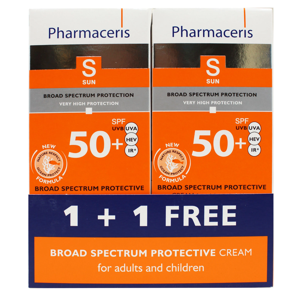 Pharmaceris Broad Spectrum Sun Protection Cream Spf 50,50Ml (1 + 1 Free)