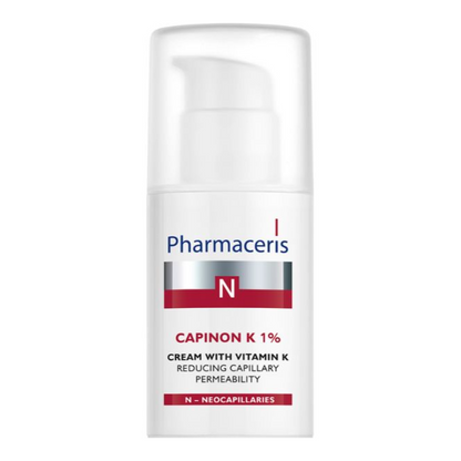 Pharmaceris N Capinon K 1% Vitamin K Cream for Sensitive Skin with Dilated Capillaries 30 ml