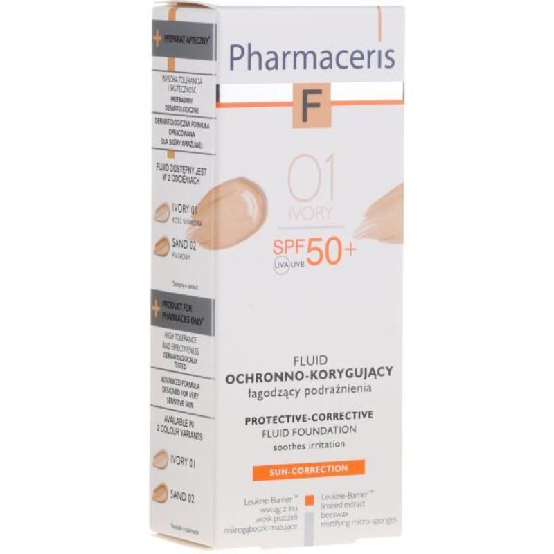 Pharmaceris F Fluid Foundation SPF 50+ Ivory 01 30 ml