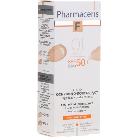 Pharmaceris F Fluid Found Spf 50 Ivory 01