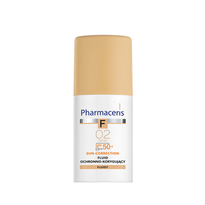Pharmaceris F Protective-Corrective Fluid Foundation SPF 50+ Shade 02 Sand 30 ml (1+1)