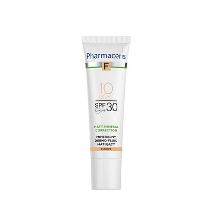 Pharmaceris F Mineral Matte Fluid Foundation SPF 30 Shade 10 Light 30 ml