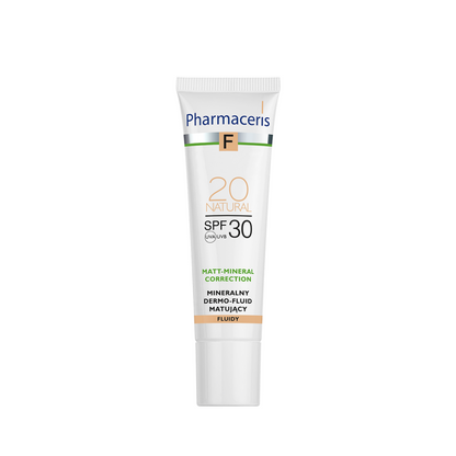 Pharmaceris F Mineral Matte Fluid Foundation SPF 30 Shade 20 Natural 30 ml
