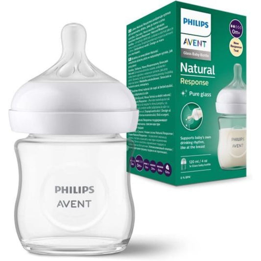 Philips Avent Natural Glass Feed Bottle 2652, 120ml