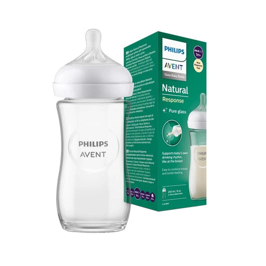 Philips Natural Response Glass Bottle 240ml 1m+