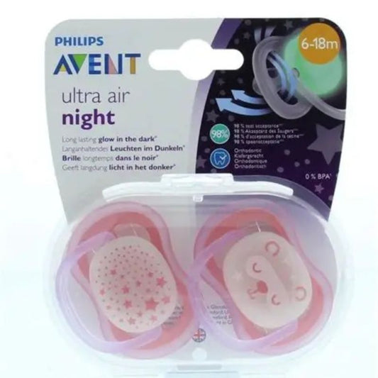 Philips Ultra Air Night Soother Mix 6-18m 2"s