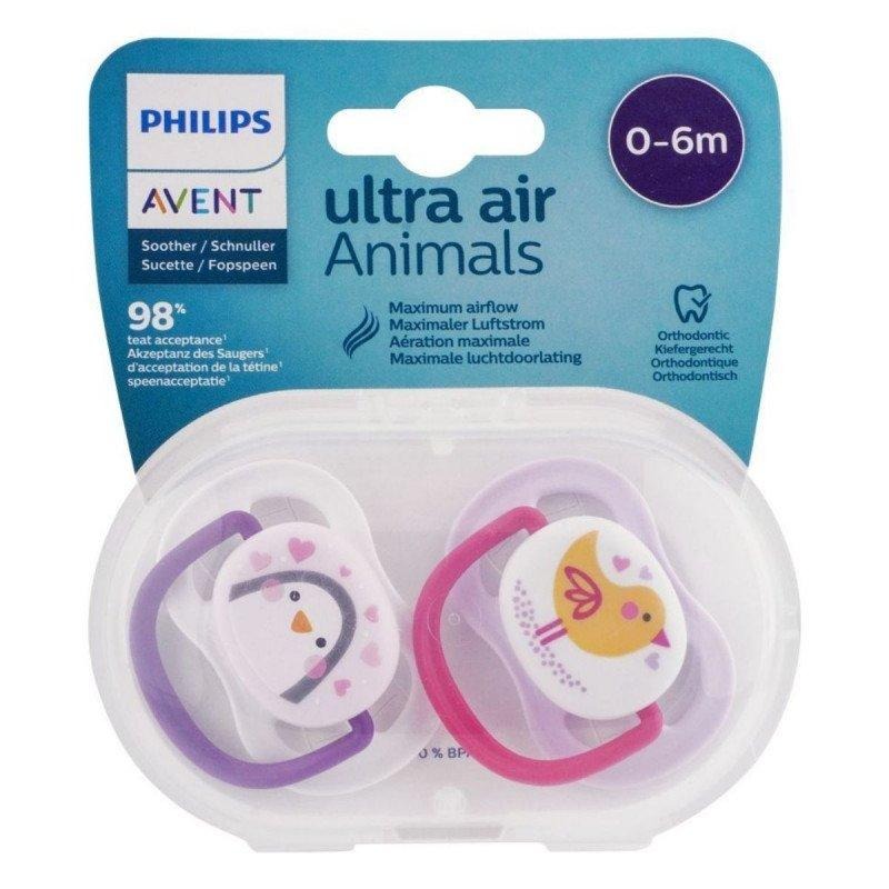 Philips Ultra Air Animals Soother 0-6 M 2"S