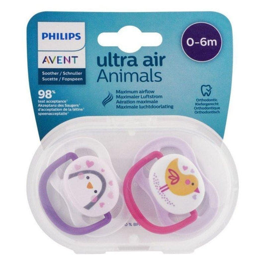 Philips Ultra Air Animals Soother 0-6 M 2"S