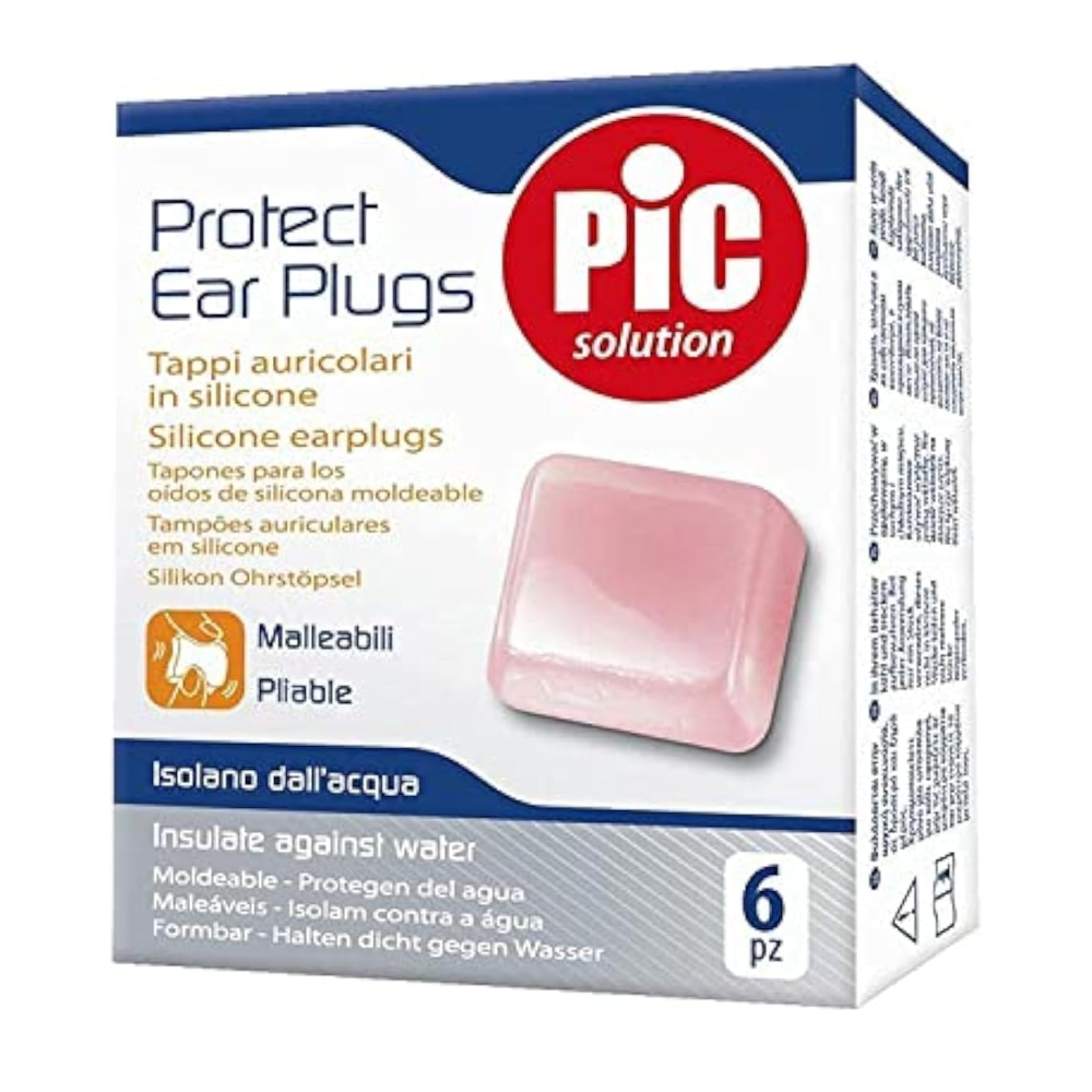 Pic Solution Silicone Ear Plugs, 6 Per Pack