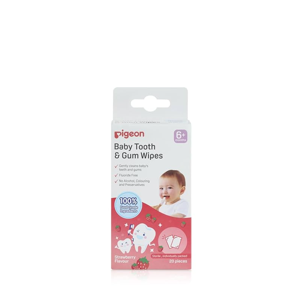 Pigeon Baby Tooth & Gum Wipes (Strawberry Flavor) 20"s