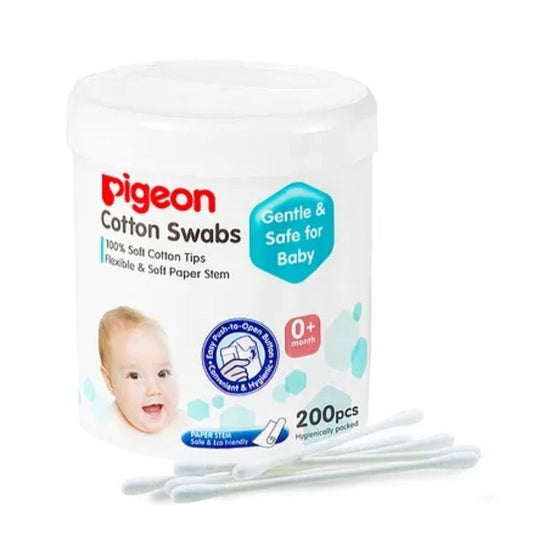 Pigeon Cotton Swabs, 200 Pieces