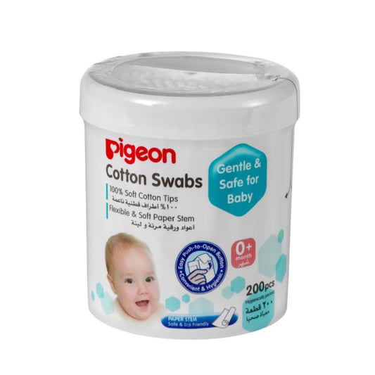 Pigeon Cotton Swabs Thin Stem 200 Pcs