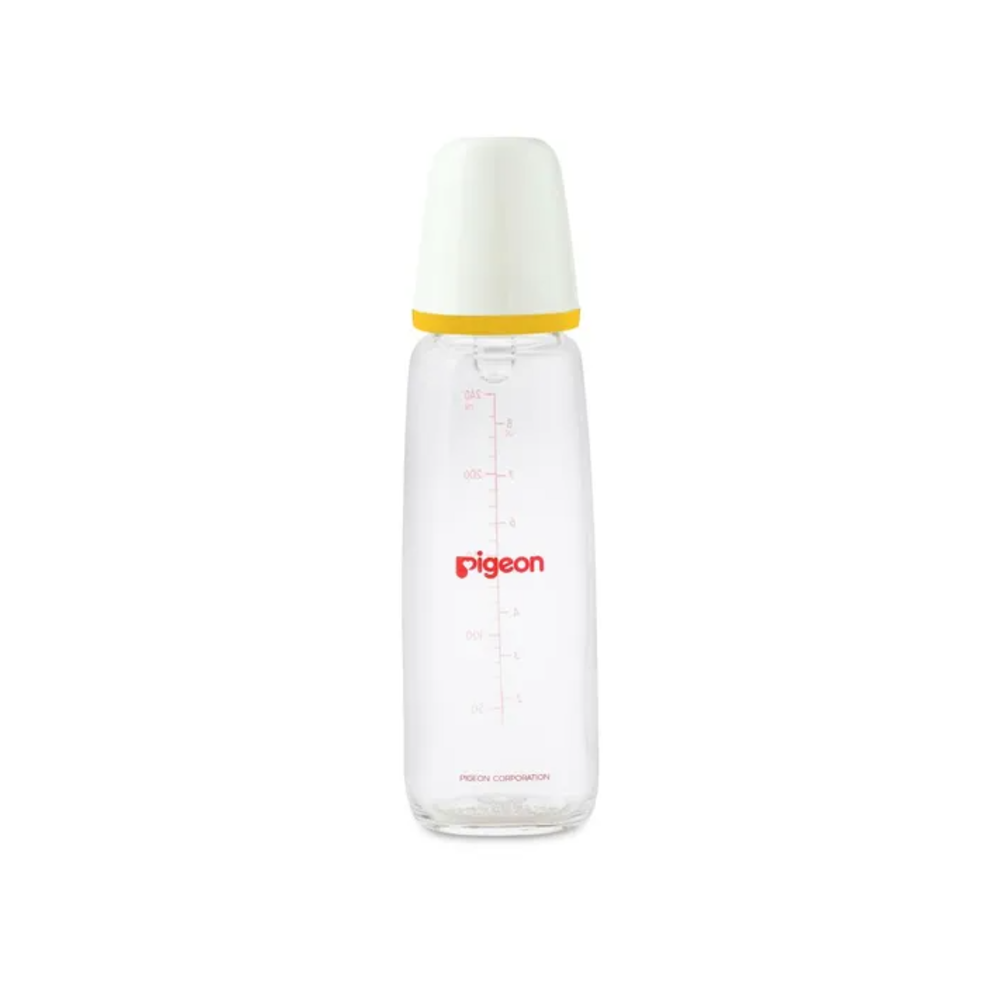 Pigeon Glass Bottle K-8 240ml 4m + Small Nipple 3"s