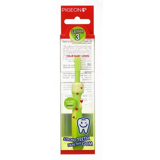 Pigeon Lesson 3 Green Baby Training Toothbrush (12+ Months)