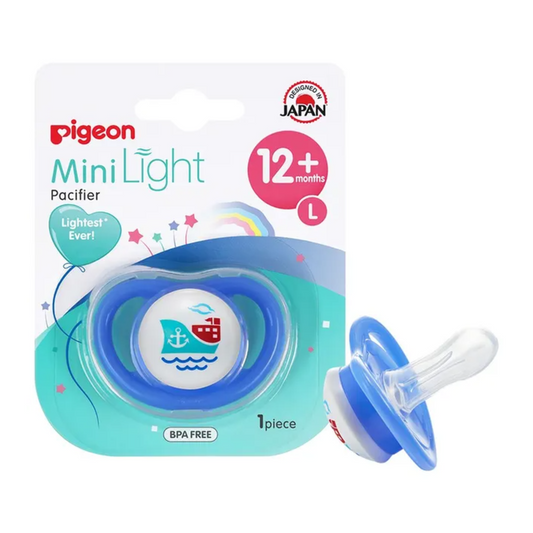 Pigeon Minilight Pacifier M 12+l Boy 1"s